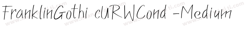 FranklinGothi cURWCond -Medium字体转换